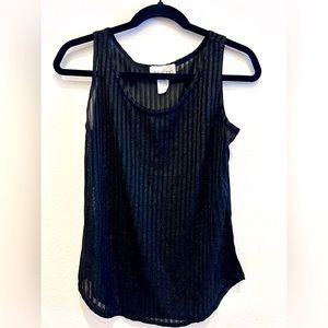 Vintage Tank Top M EUC Dressy Semi Sheer